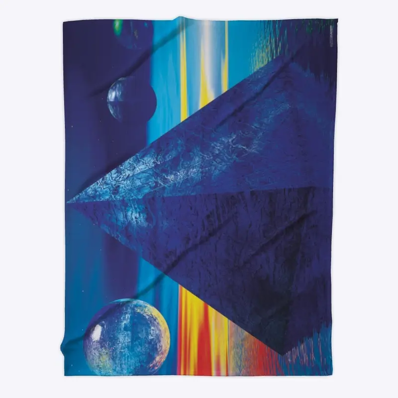 Three Moons Fleece Blanket