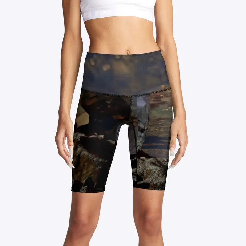 Prismatic Planet Biker Shorts