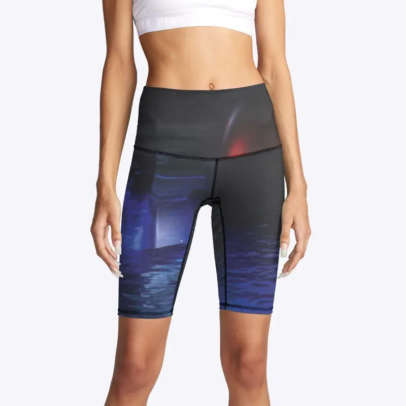 Starfield Pyramid Biker Shorts