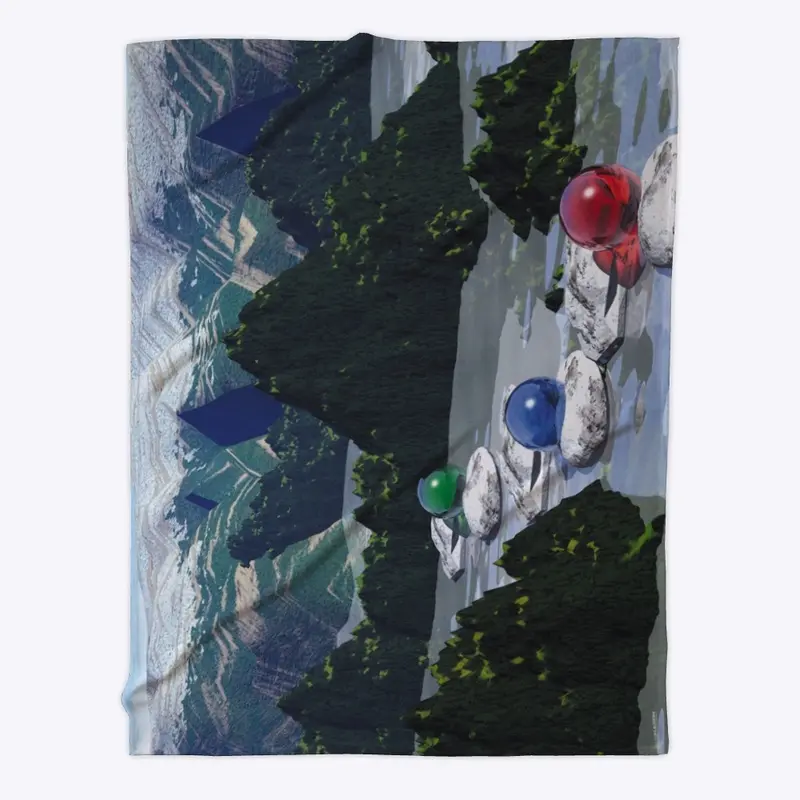 Marble Path Fleece Blanket