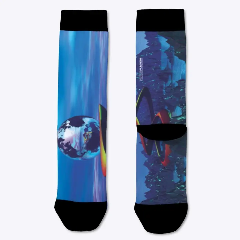 Chrome Earth Slide Socks